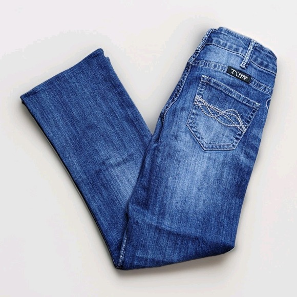 Cowgirl Tuff Denim - Cowgirl Tuff Co Inspire Jeans Womens 27x31 (28) Bootcut Embellished Denim Hemmed